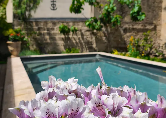 Panzió Chambre D'Hotes Villa Adoya Aigues-Mortes Intra Muros Piscine Calm Outdoor Pool Free Parking Wifi Elevator 3*